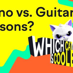 Piano vs. Guitar Lessons? | Which Cat is Cooler?