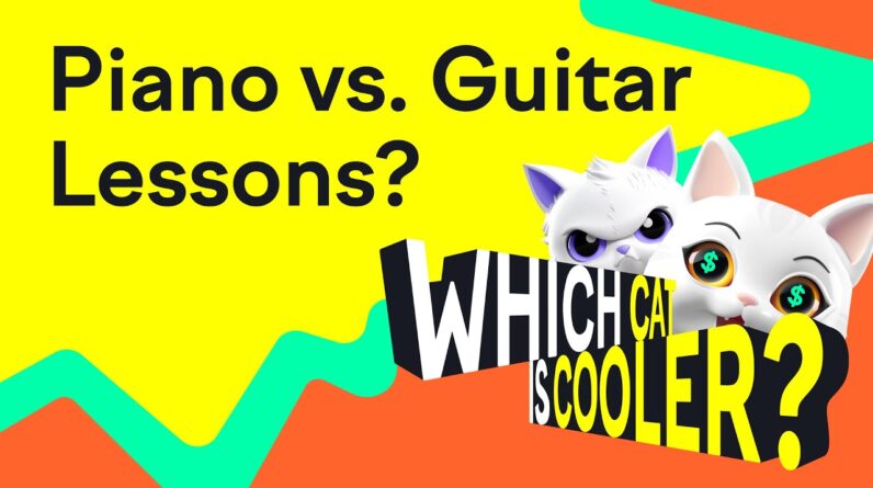 Piano vs. Guitar Lessons? | Which Cat is Cooler?