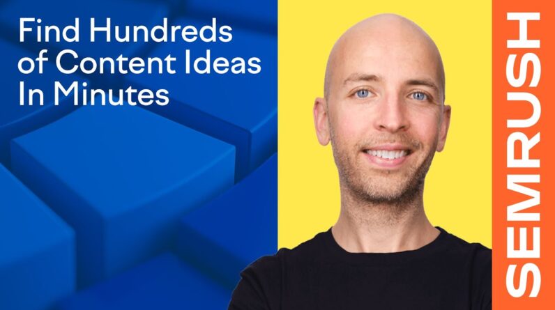 Find HUNDREDS of Content Ideas IN MINUTES