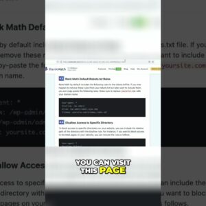 How to Manage Robots.txt Using Rank Math