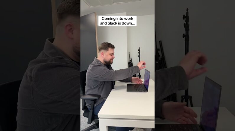 Coming into work and Slack is down...  #digitalmarketing #office #socialmanager #socialmediamagic