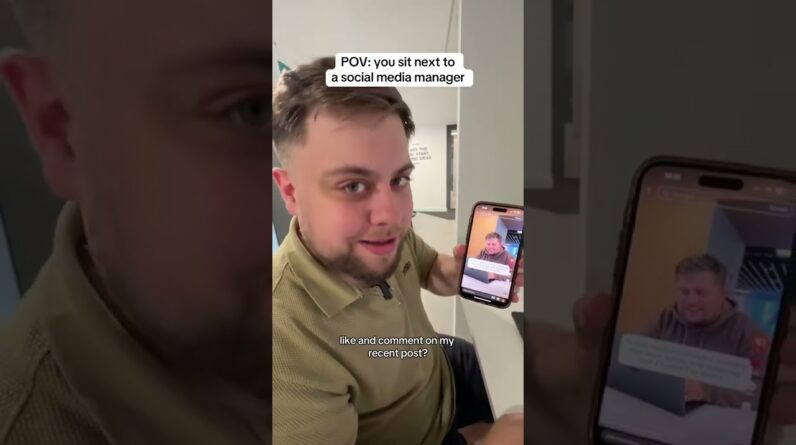 POV: you sit next to a social media manager #digitalmarketing #socialmanager #office #funny