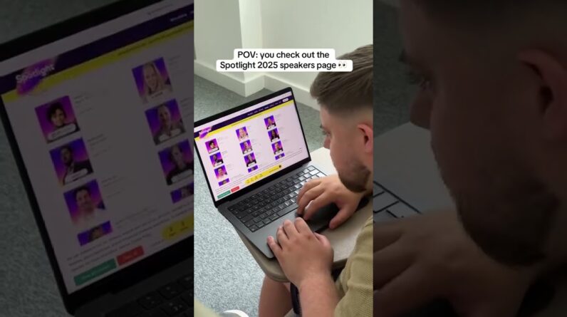 POV: you check out the Spotlight 2025 speakers page 👀  #digitalmarketing #socialmediamagic
