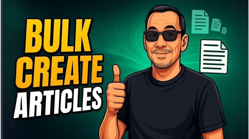 The Lazy Way to Bulk Create Articles That Get Clicks