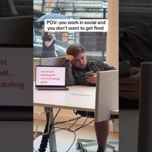 POV: you work in social and you don't want to get fired #digitalmarketing #comedy #socialmanager