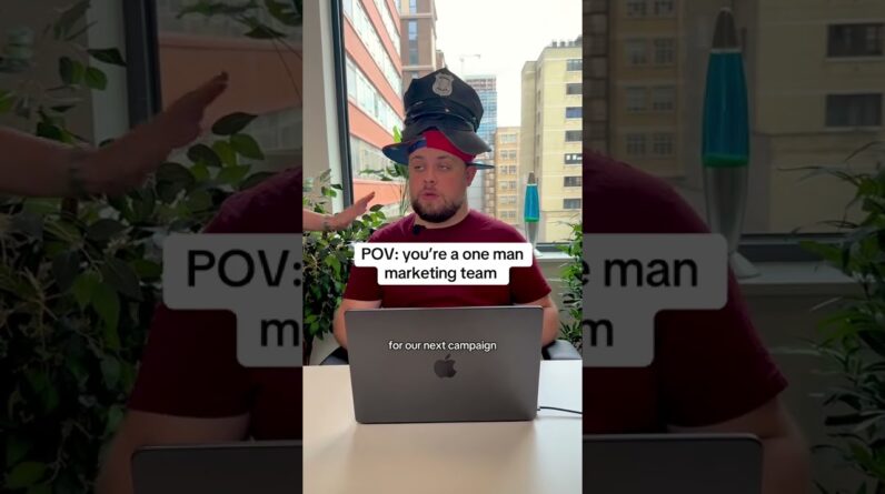 POV: you're a one man marketing team  #socialmediamanager #marketingteam  #funny