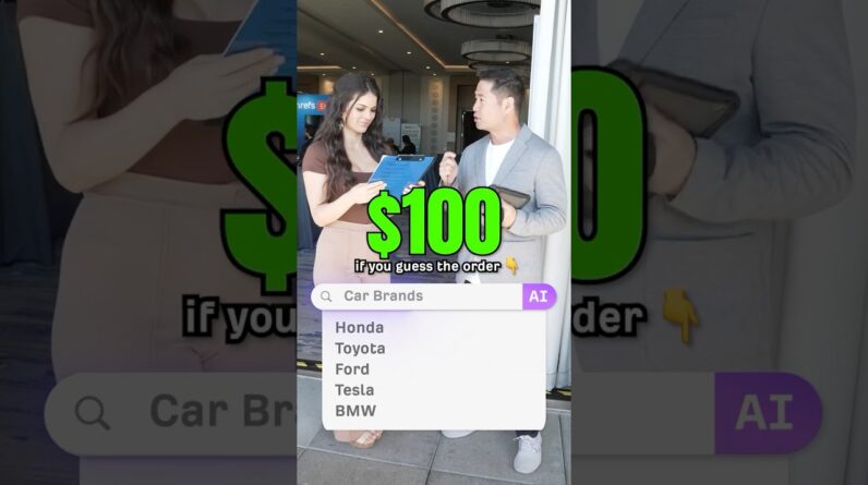 Rank these car brands in Google AI search - Win $100 #tech #seo