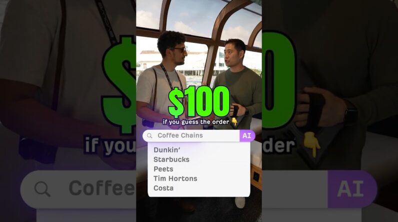 Rank these Coffee Chains in Google AI Search - Win $100