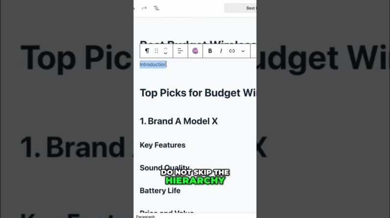 Master H1, H2, H3 & H4 Heading Hierarchy for Better SEO