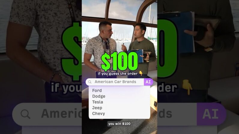 Guess which American Car Brand is the Most Popular in AI Search - Win $100