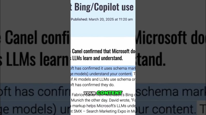Schema Markup: Your Secret Weapon for LLM SEO